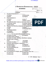 8th Science EM Original Question Paper To Quarterly Exam 2022 Tirupattur District English Medium PDF Download