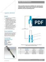Valve Extension - Spindle Technical - Sheet
