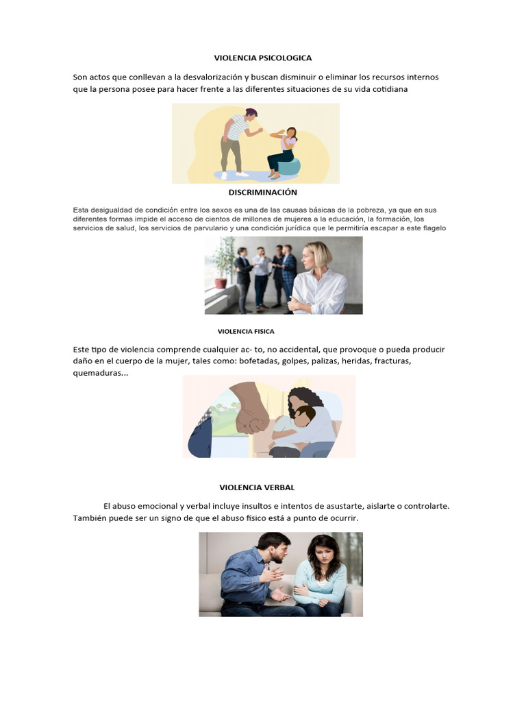 Violencia Psicologica | PDF | Ciencias sociales | Estilo de vida