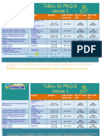 Tabela de Preços 2024 Leste Editavel