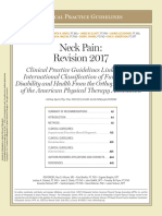 Blanpied P.R. et al., 2017. Neck pain - revision 2017.