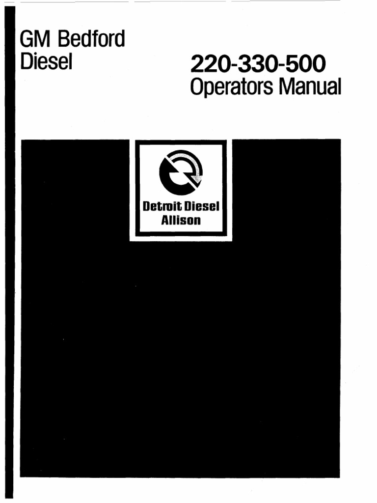 220-330-500 Operators Manual 6se376 | PDF