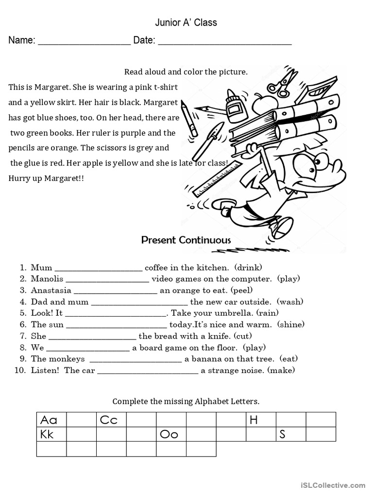 Beginner English Exercises for Kids | PDF