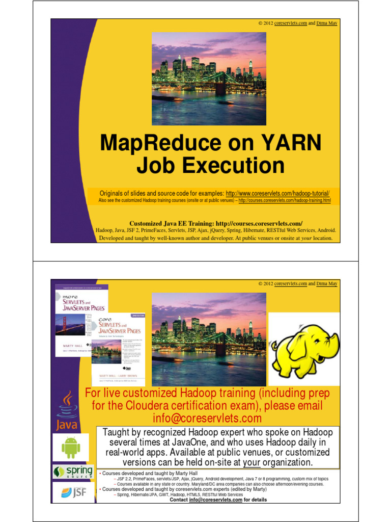 MapReduce Job Execution on YARN Guide | PDF | Apache Hadoop | Map Reduce