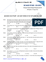 Dự Đoạn Câu Tổ Hợp - Xác Suất Trong Kì Thi Thpt Quốc Gia 2023