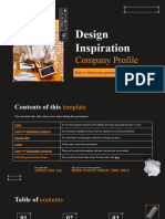 Design Inspiration Company Profile by Slidesgo