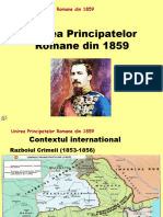 Unirea Principatelor Romane Din 1859