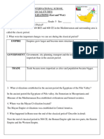 Grade 5 ANSWERKEY Classical Civilizations East and West