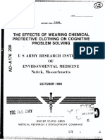 Ada176206 "The Effects of Wearing Chemical Protective Clothing On Cognitive Problem Solving"