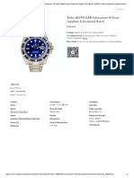 Rolex 116659SABR Submariner 18 Karat Sapphire & Diamond Watch