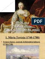 34-35. Óra - Mária Terézia