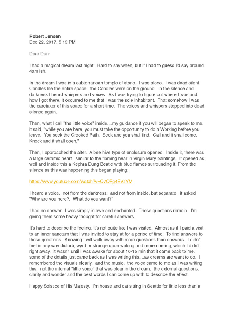 A Working In Progress Part 1 Pdf Dream