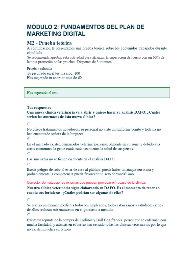 Fundamentos del Marketing Digital Módulo 2 | PDF | Publicidad ...
