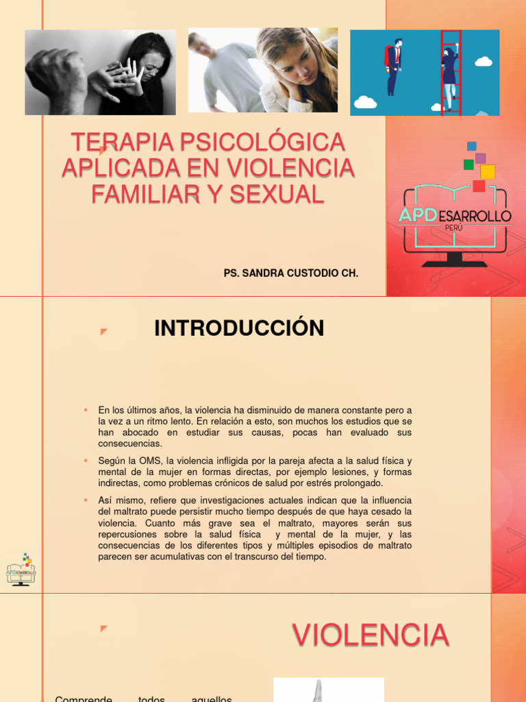 Terapia Psicológica en Violencia Familiar | PDF | La violencia contra ...