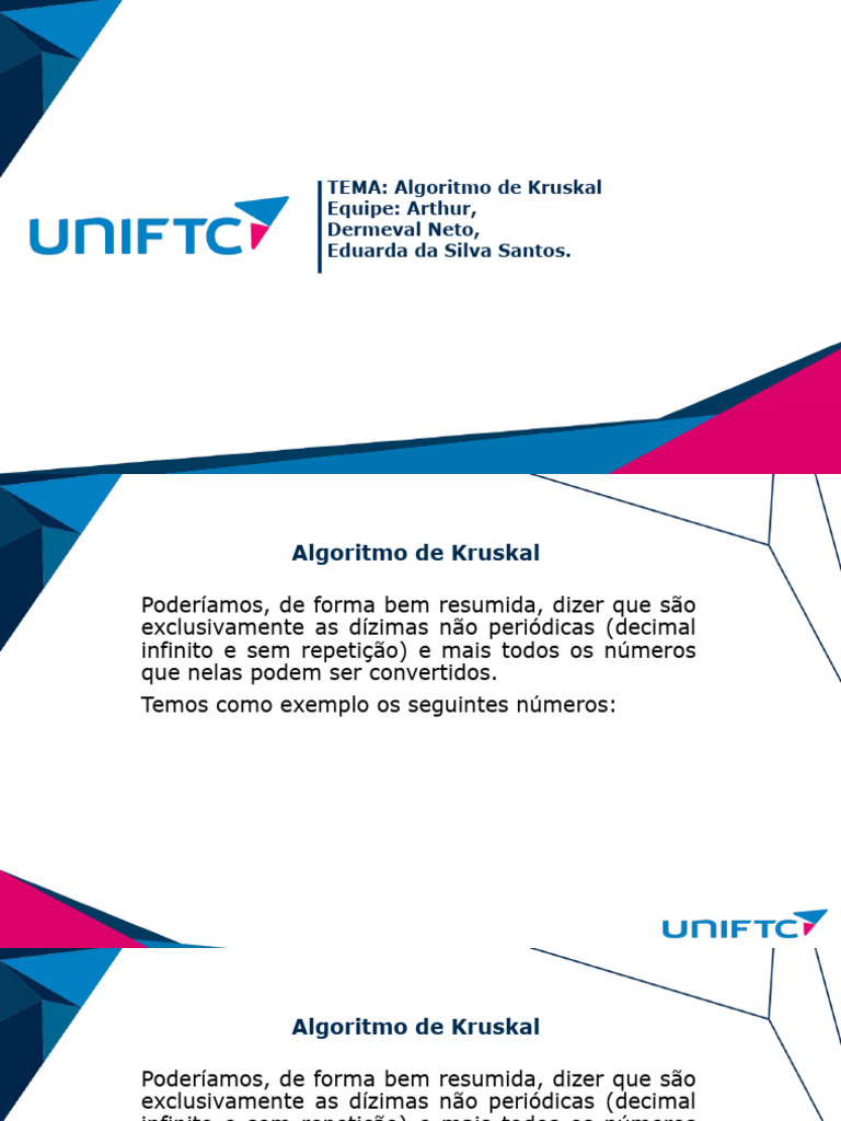 Entendendo o Algoritmo de Kruskal | PDF