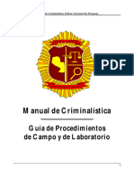 Manual de Lugar Del Hecho BKA Alemania y Ministerio Público Paraguay