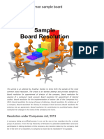 Top Ten Most Common Sample Board Resolution - Ipleaders