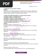 RD Sharma Class 8 Maths Chapter 10 Direct and Inverse Variations