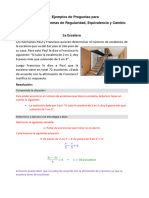 Ejemplos de Preguntas para Resolver Problemas de Regularidad, Equivalencia y Cambio