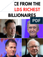 Advice From Worlds Richest Billionaires