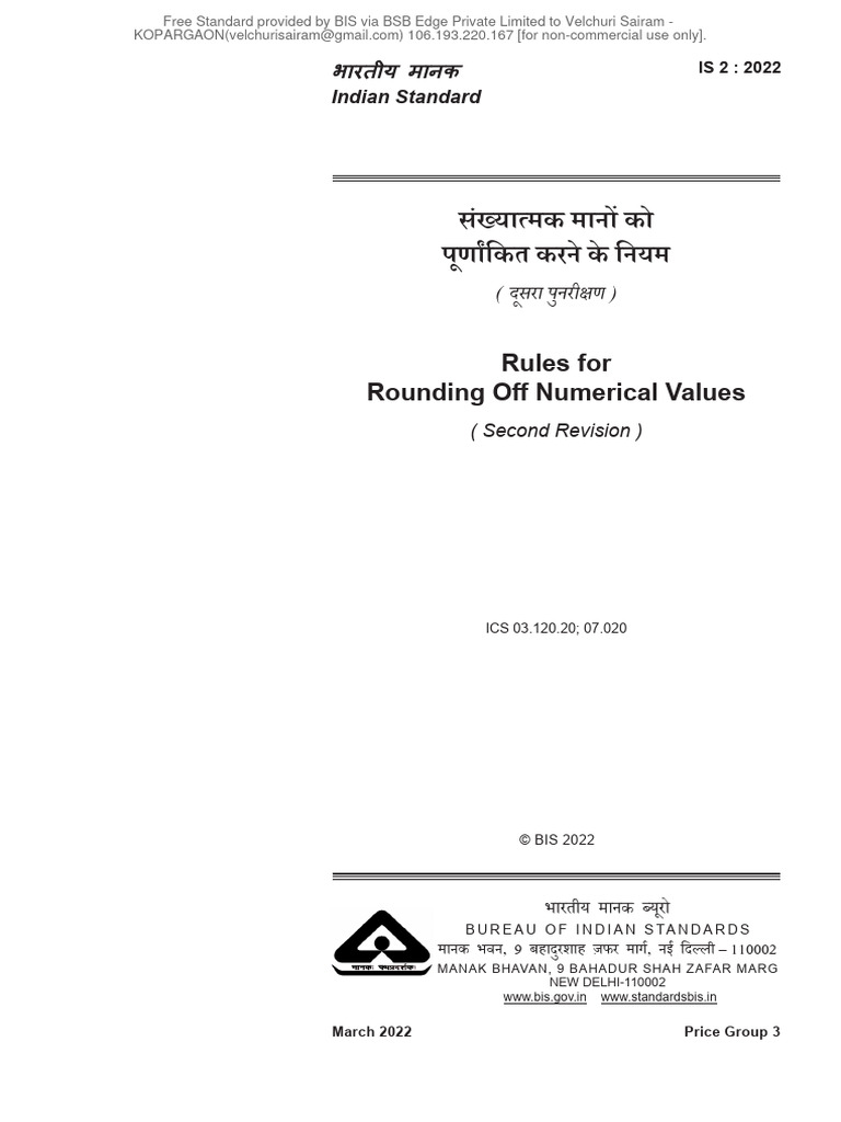 Rounding Off Numerical Values Standard | PDF | Significant Figures ...