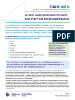 Strategies Sensorielles Visant A Favoriser La Sante Mentale Des Eleves Ayant Des Besoins Particuliers