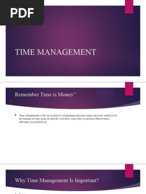 TIME MANAGEMENT