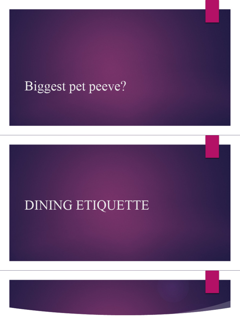 Dining Etiquette PDF Tableware Spoon