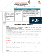 ACTIVIDAD DE MATEMATICa 12 de Diciembre Evaluación