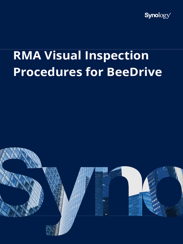 RMA Visual Inspection Procedures BeeDrive 4T Enu | PDF | Packaging And ...