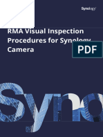 RMA Visual Inspection Procedures Synology Camera Enu