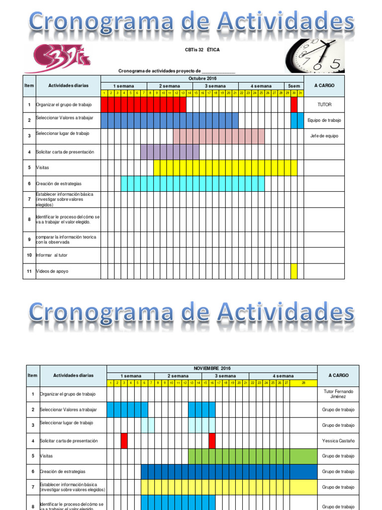 Cronograma de Activdades | PDF