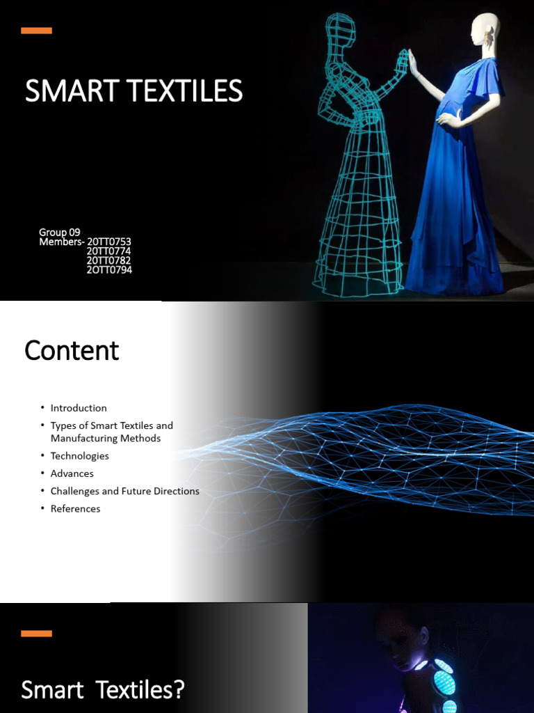 Overview of Smart Textiles | PDF | Textiles | E Textiles