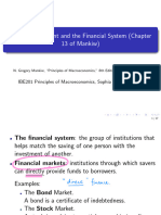 Saving, Investment and The Financial System (Chapter 13 of Mankiw)