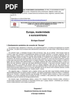 Europa Modernidade e Eurocentrismo
