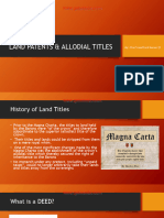 05-Land Patents - Allodial Titles