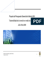 2.2 Presupuesto Nacional 2010