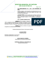 Lei Complementar-2-2024 - Dispõe Sobre A Alteração Da Lei Complementar N.º 4-2009