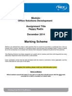 OSD December 2014 Marking Scheme - Final