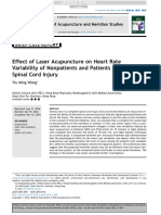 2016 Effect of Laser Acupuncture On Heart Rate Variability of Nonpatients and Patients With Spinal Cord Injury