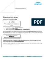 Résumé de Votre Facture: M. Le Ngoc Ha Middelweg 101A - 1130 Bruxelles