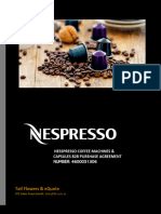 Nesspresso Coffee Machines & Capsules b2b Purshase Agreement Number 4600031306