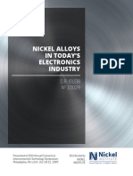 Nickel Alloys in Today'S Electronics Industry: C.R. Isleib N 10029