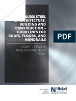 Stainless Steel in Architecture Building and Construction Guidelines For Roofs Floors and Handrails