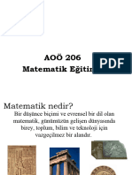 1 Hafta Matematik Nedir