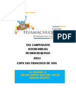 Bases XXV Campeonato 2023 - Centro Huamachuiquino