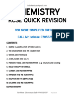 Kcse Chemistry Quick Revision