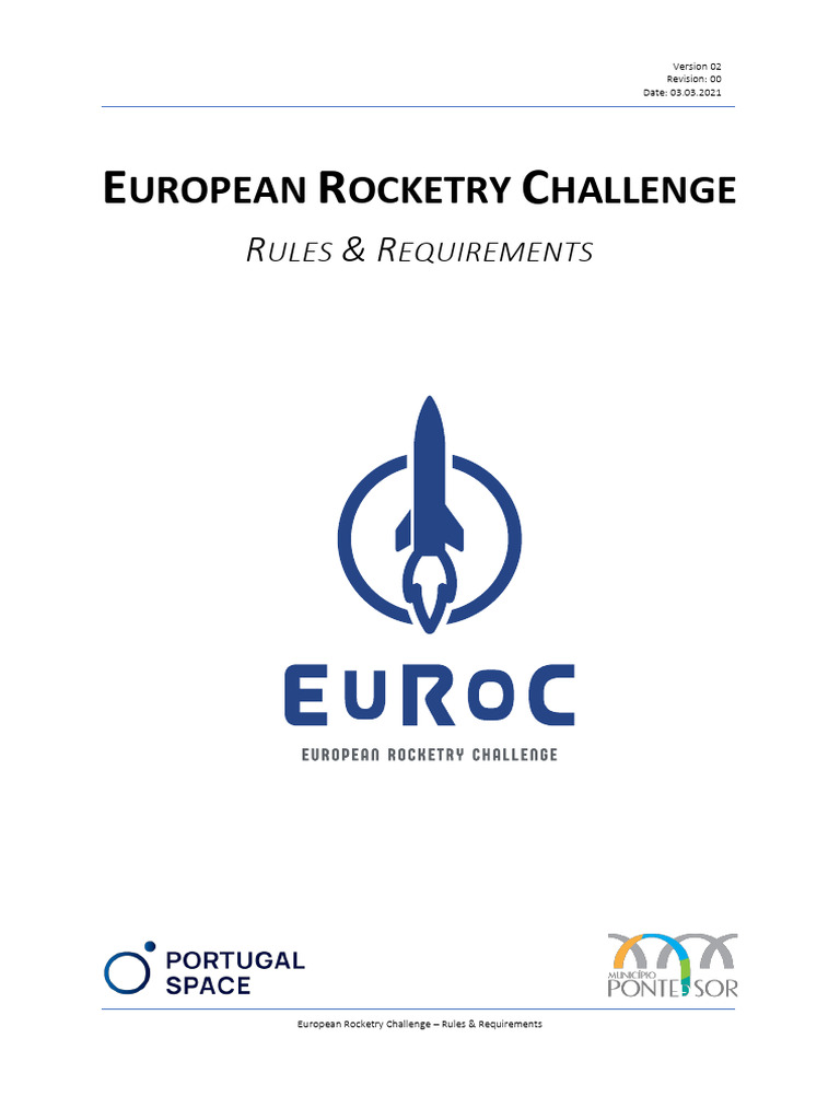 EuRoC CompetitionRules Requirements | PDF | Rocket Propellant | Rocket