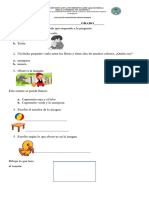 Evaluación Diagnóstica Primero.