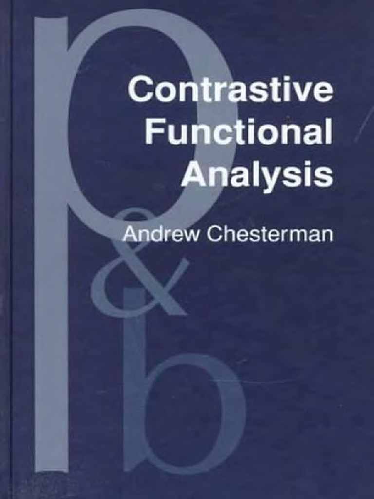 (Pragmatics - Beyond New Series 47) Andrew Chesterman - Contrastive ...